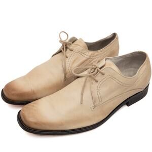 Ted Baker Light Tan Leather Lace Up Derby Shoes Size 10